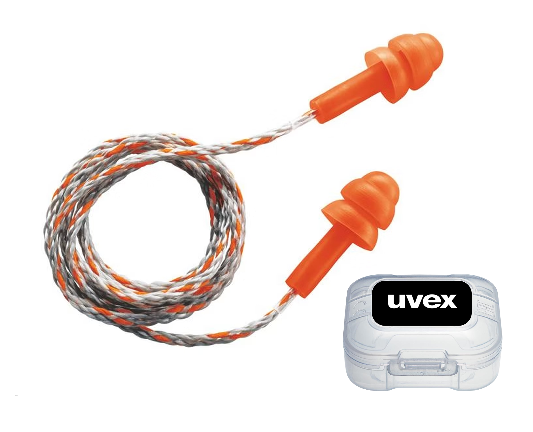uvex whisper corded with container